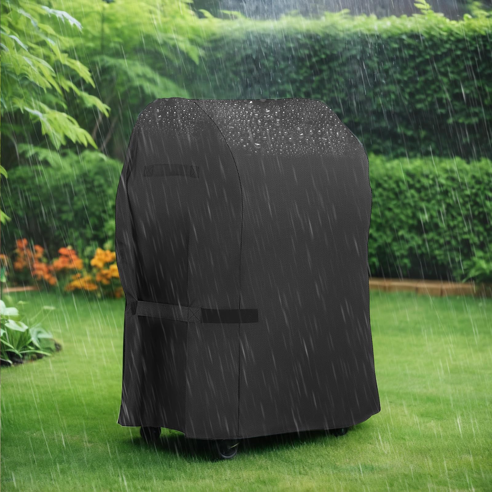 LBTING 32W x 26D x 40H grill cover dimensions shown on grill