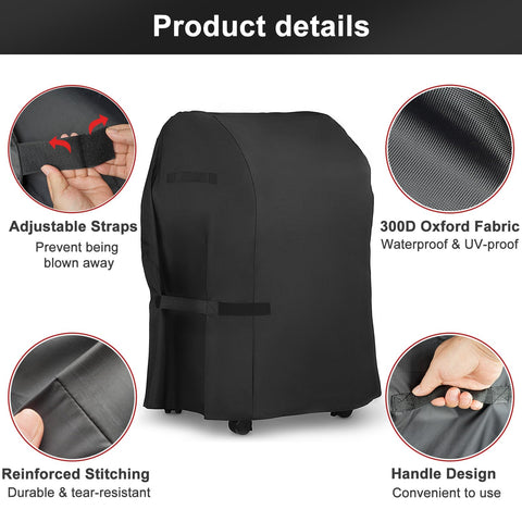 LBTING grill cover ready for cleaning and storage in the included bag