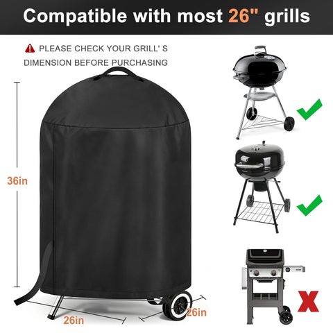 LBTING grill cover demonstrates waterproof UV resistance for outdoor grills.