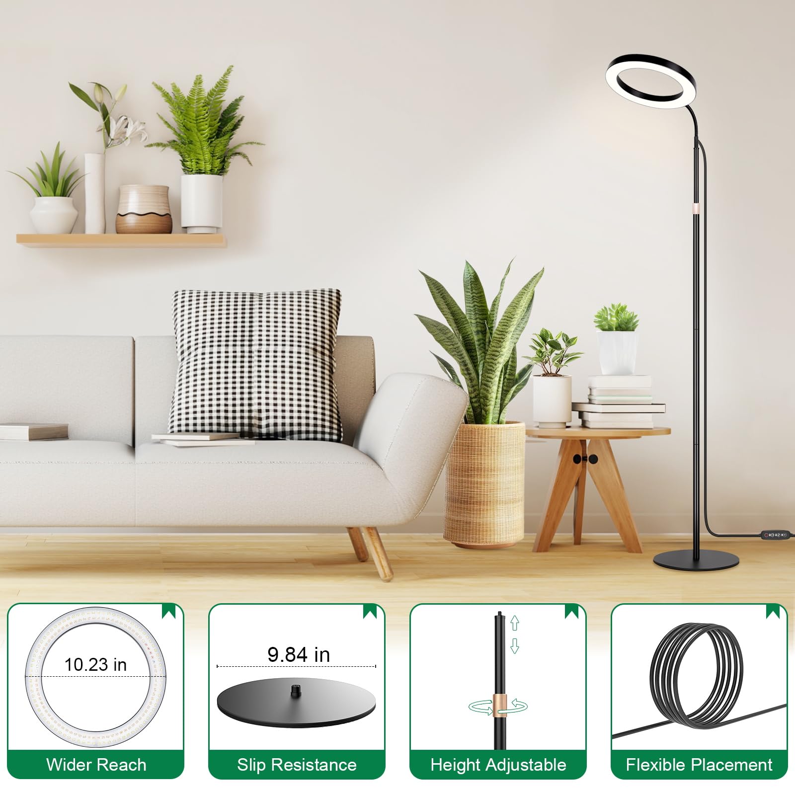 LBW 102in timer automates on/off cycles for hands-free care.