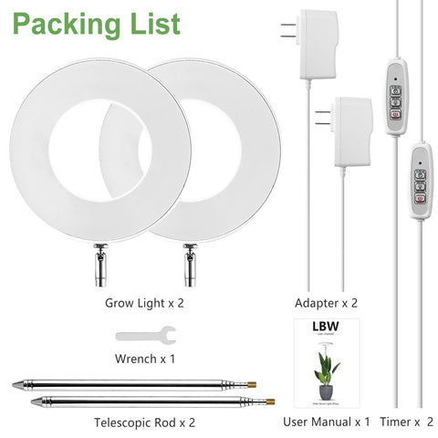 LBW 2-pack bundle covers larger plant spaces.