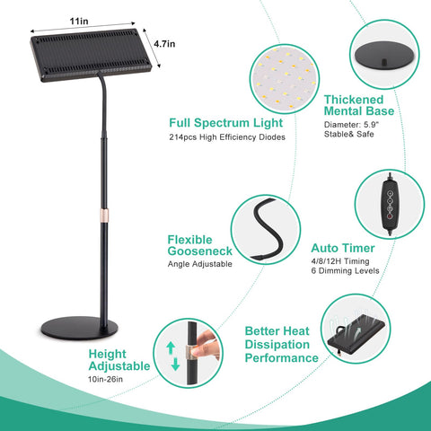 LBW Desk Grow Light enables indoor plants to thrive in compact spaces