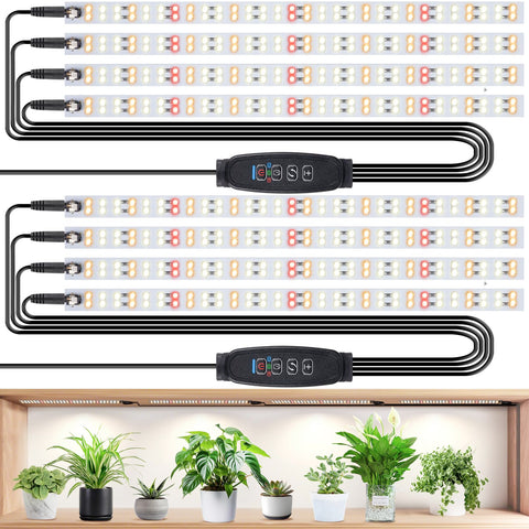 LBW Full Spectrum Grow Light Strip setup for lush indoor greens