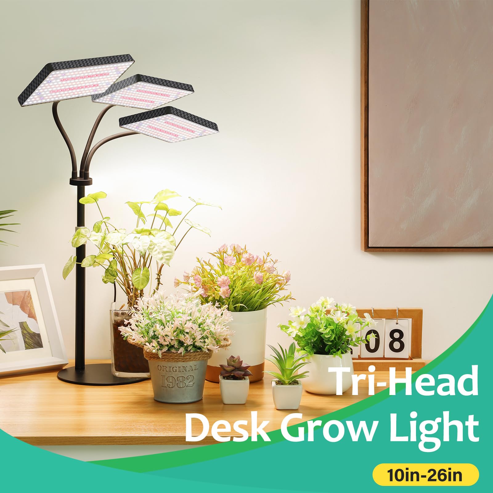 LBW full-spectrum panel provides 380–780nm light for plant growth.