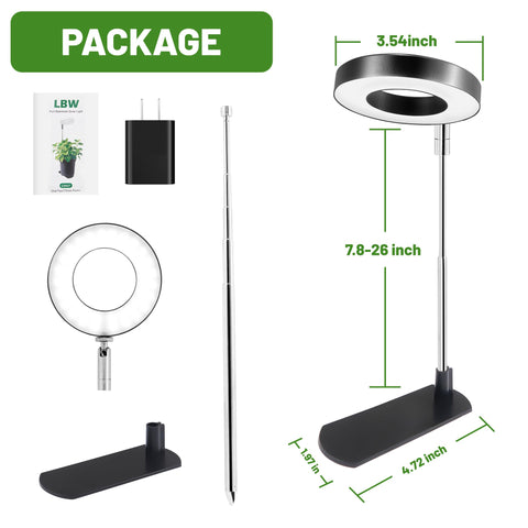 LBW Grow Light 78-inch cord enables versatile placement around the room.