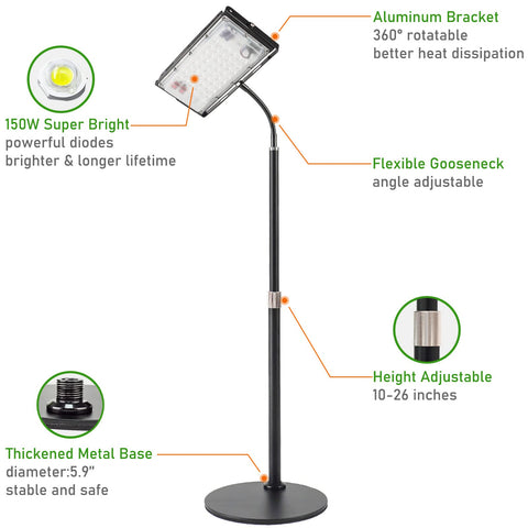 LBW Grow Light 30W offers energy-efficient brightness for indoor plants.