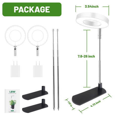 LBW Grow Light ideal for small plants like herbs and succulents.