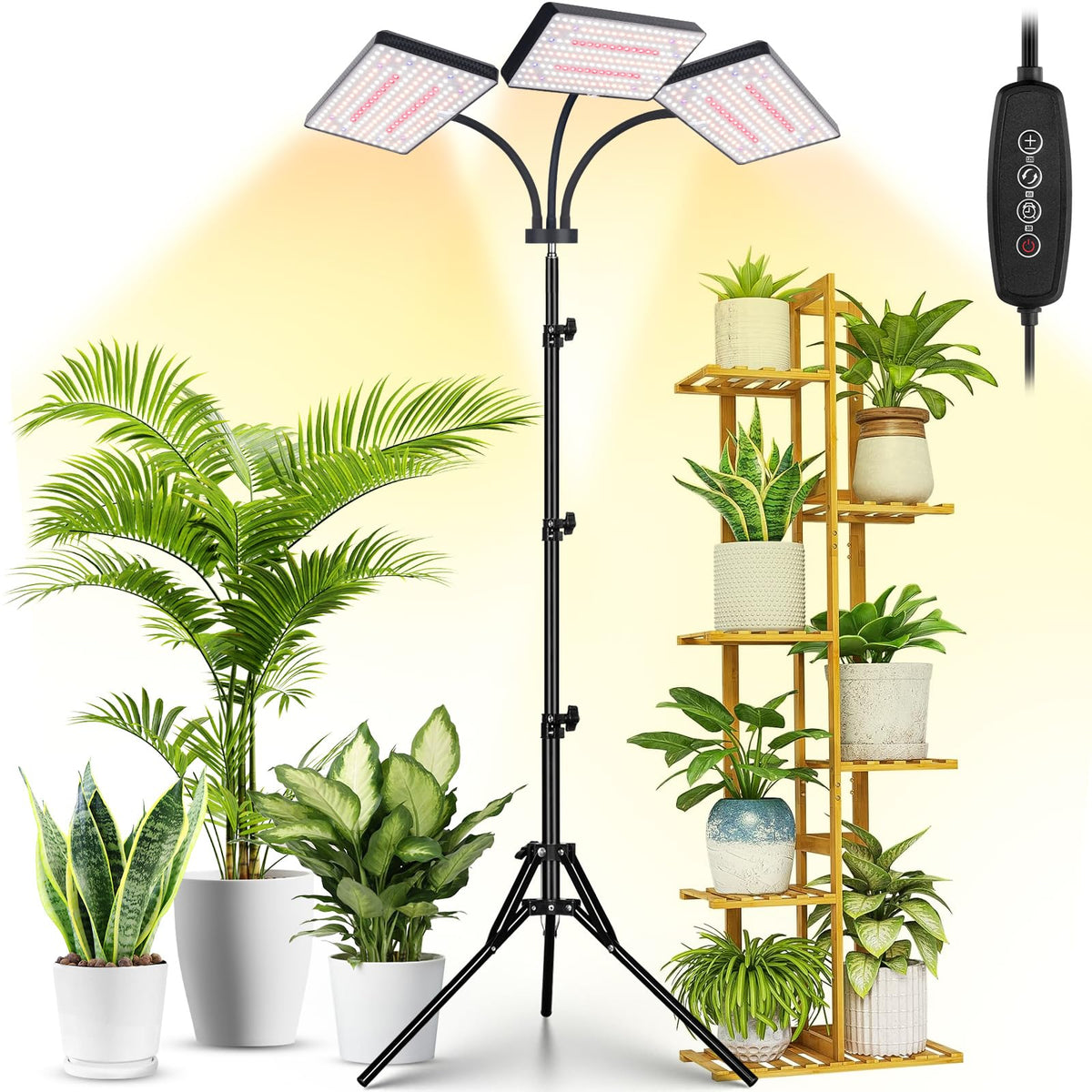 LBW grow light stand assembly view showing easy setup for indoor gardens