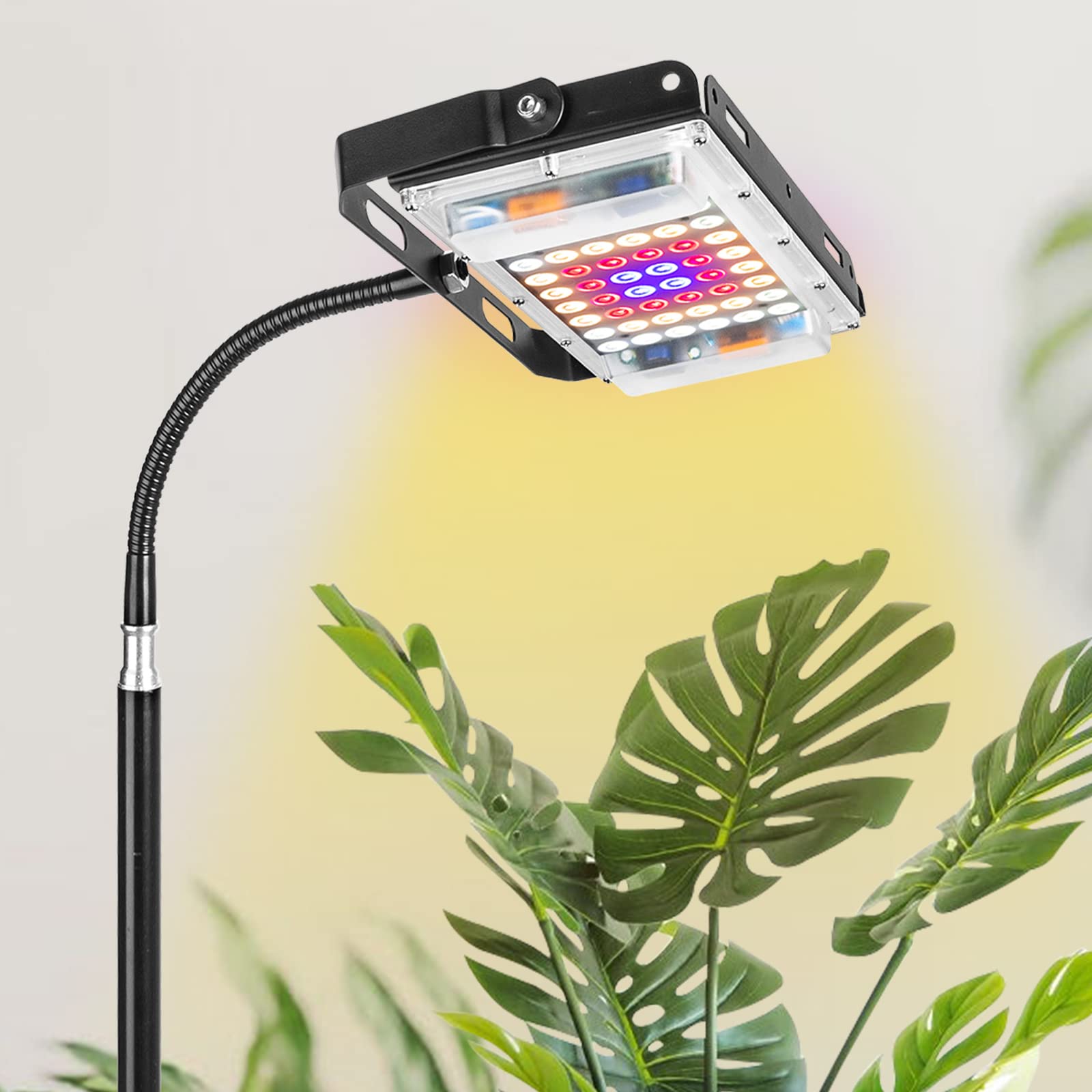 LBW grow light with adjustable gooseneck angle for precise plant illumination