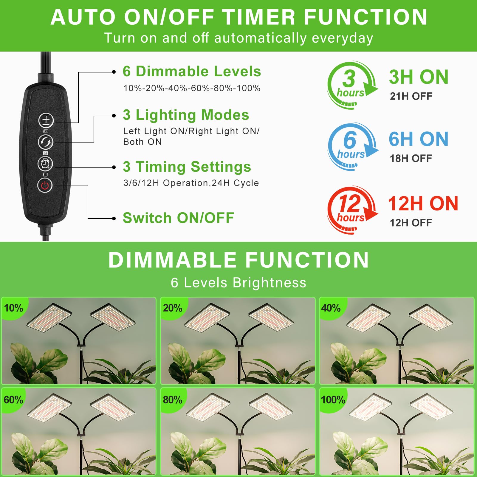 LBW grow light tripod extended to demonstrate height range