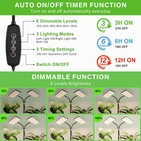 LBW grow light tripod extended to demonstrate height range