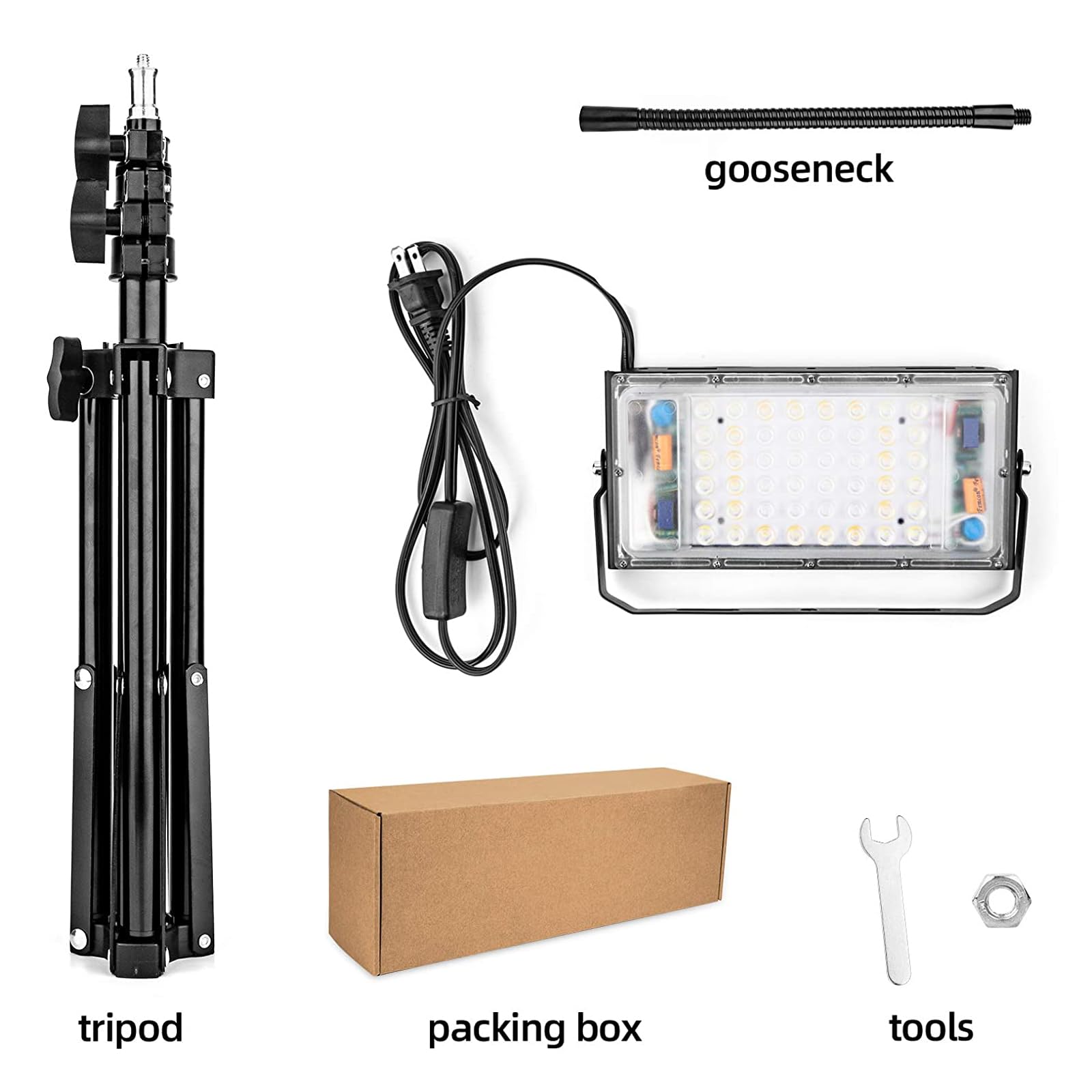 LBW grow light supporting seedling, vegetative and flowering phases indoors