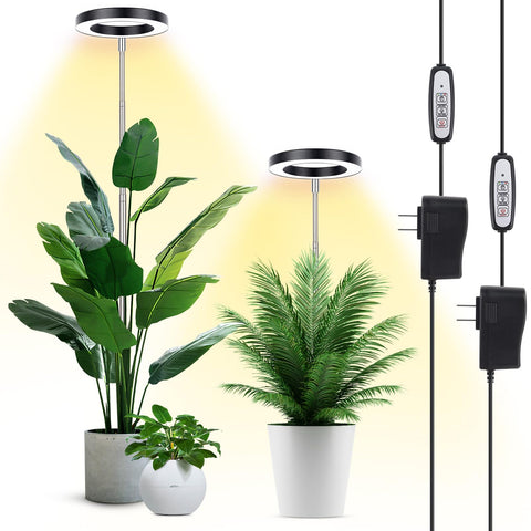 LBW Plant Grow Light with 72 LEDs provides full-spectrum light for healthy indoor plant growth.