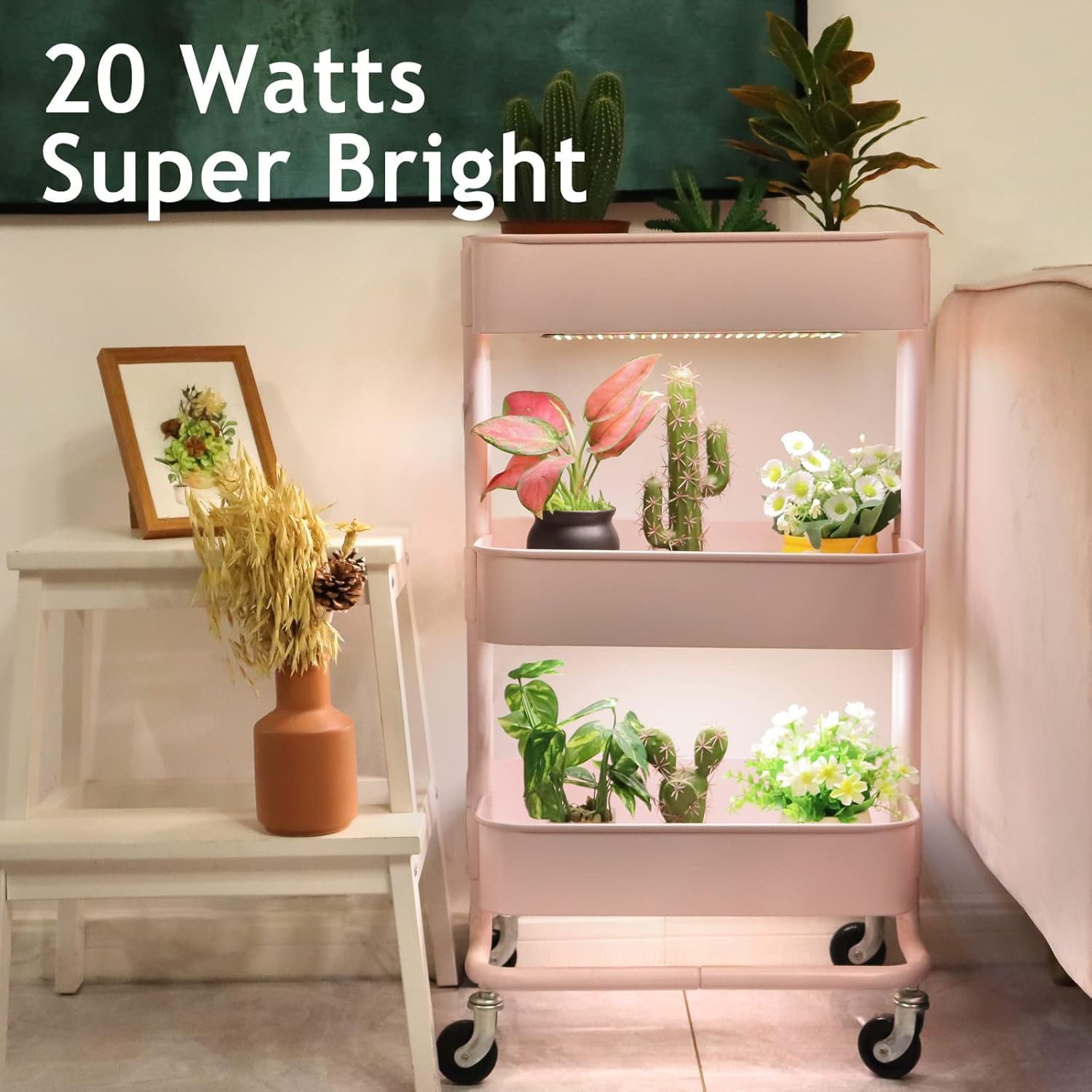 LBW plant grow light with auto timer for hands-free daily care