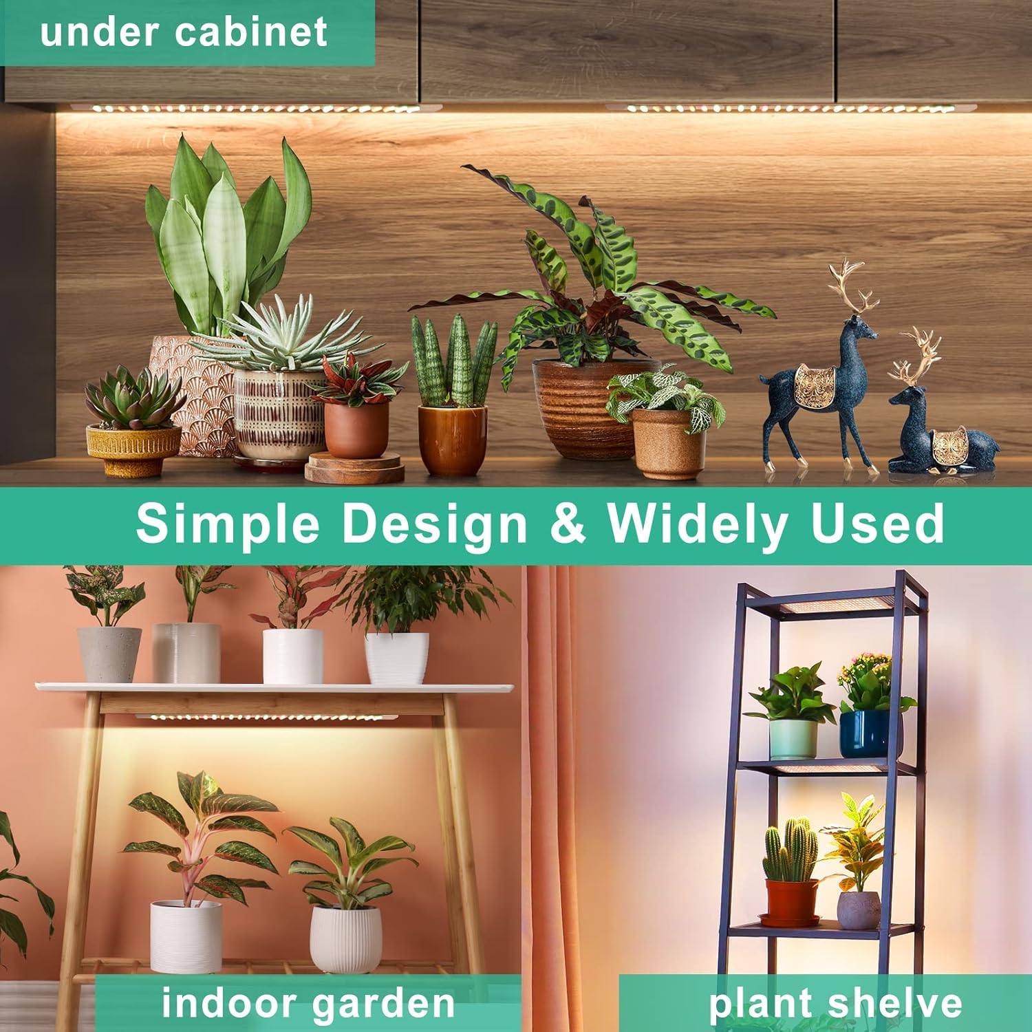LBW Plant Grow Light includes tape and ties for quick installation.
