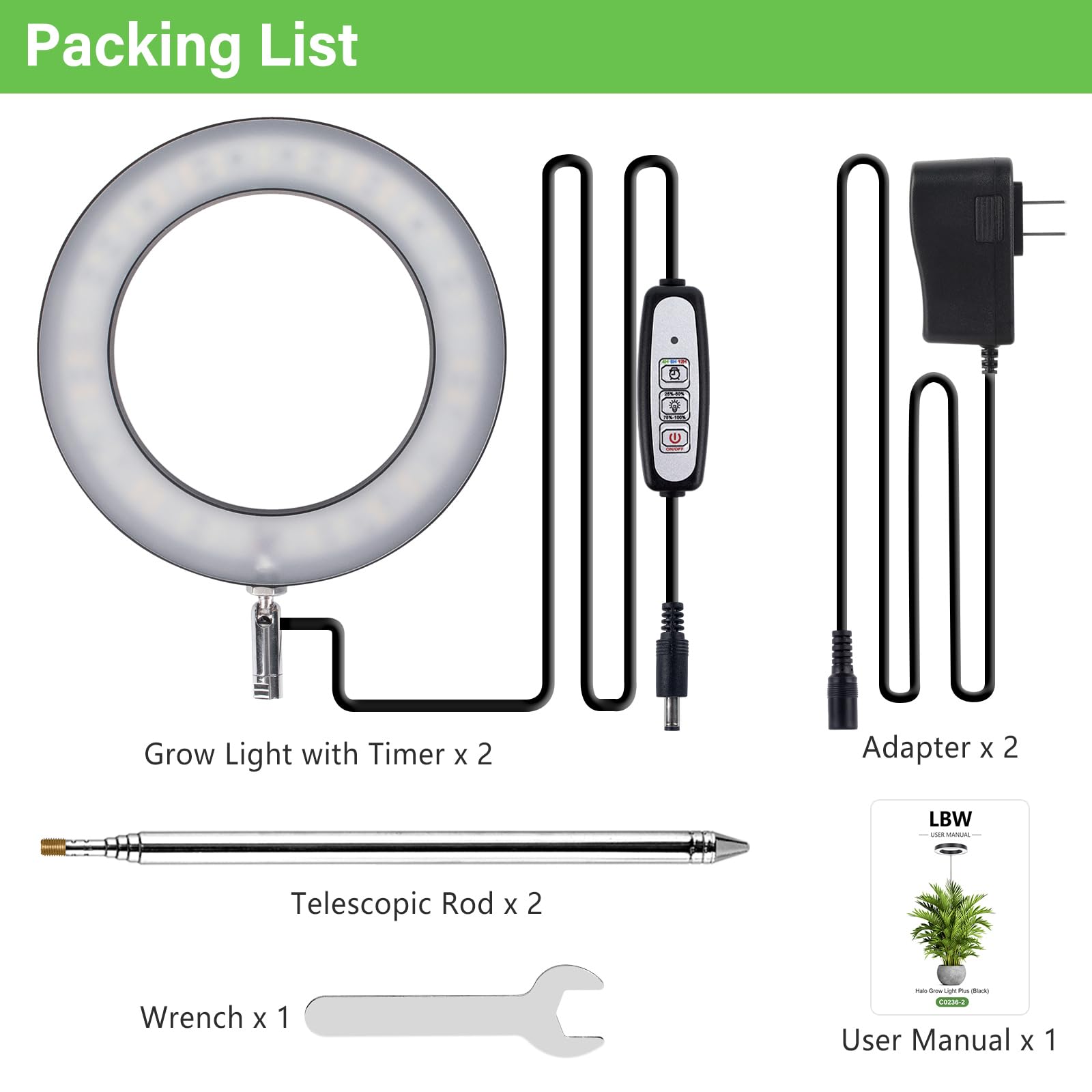 LBW light offers easy installation for quick setup.