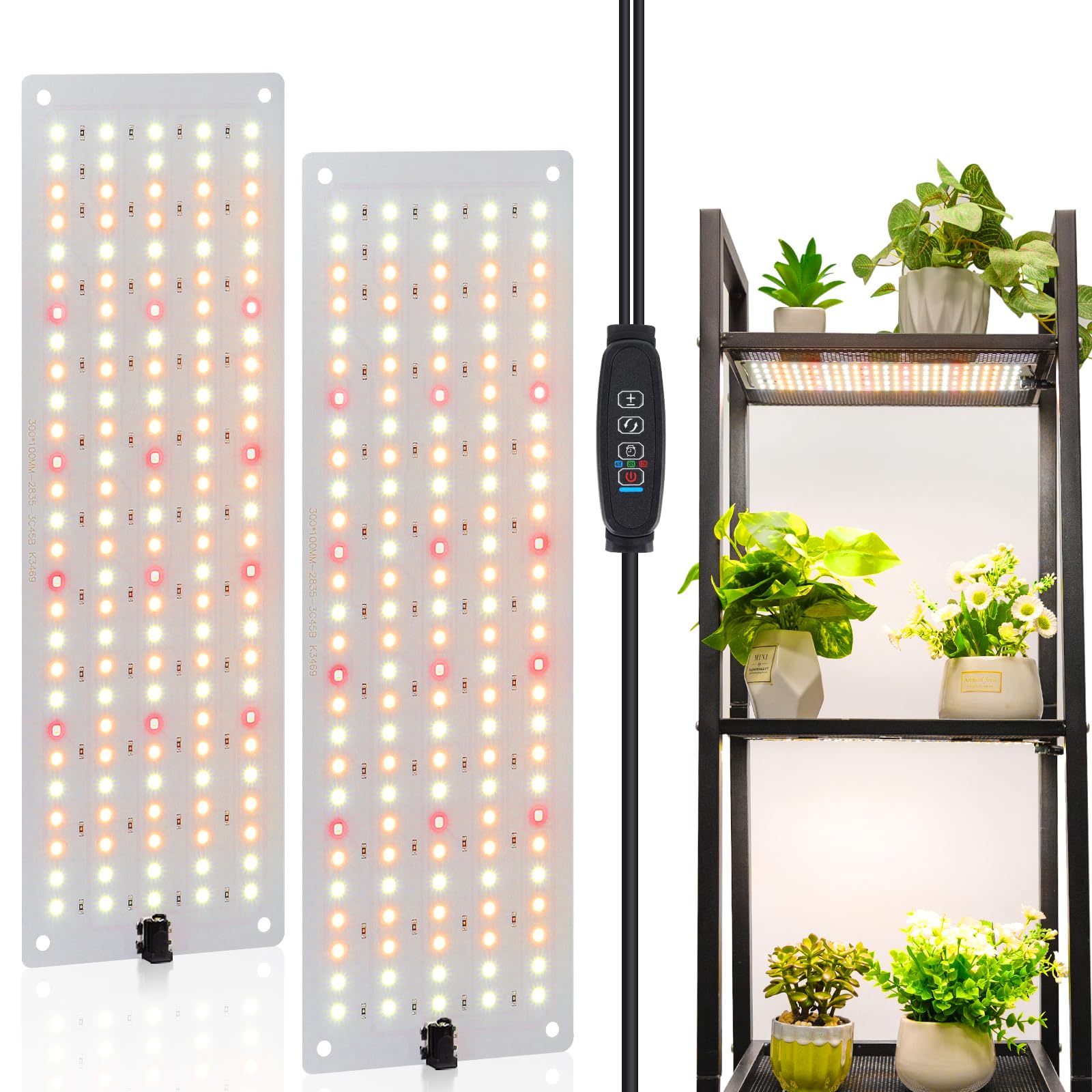 LBW plant grow light full-spectrum panel for indoor growing and broad coverage