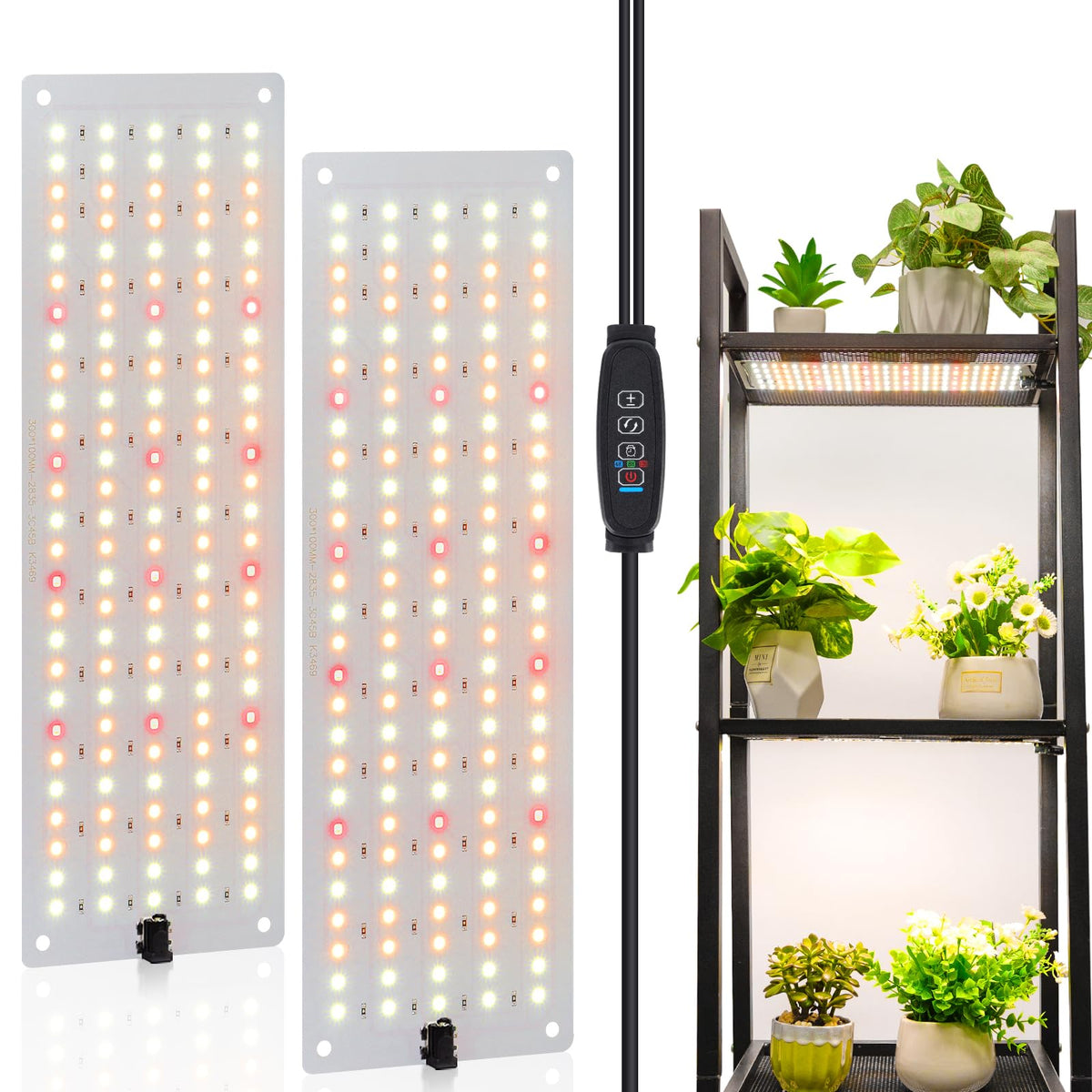 LBW plant grow light full-spectrum panel for indoor growing and broad coverage