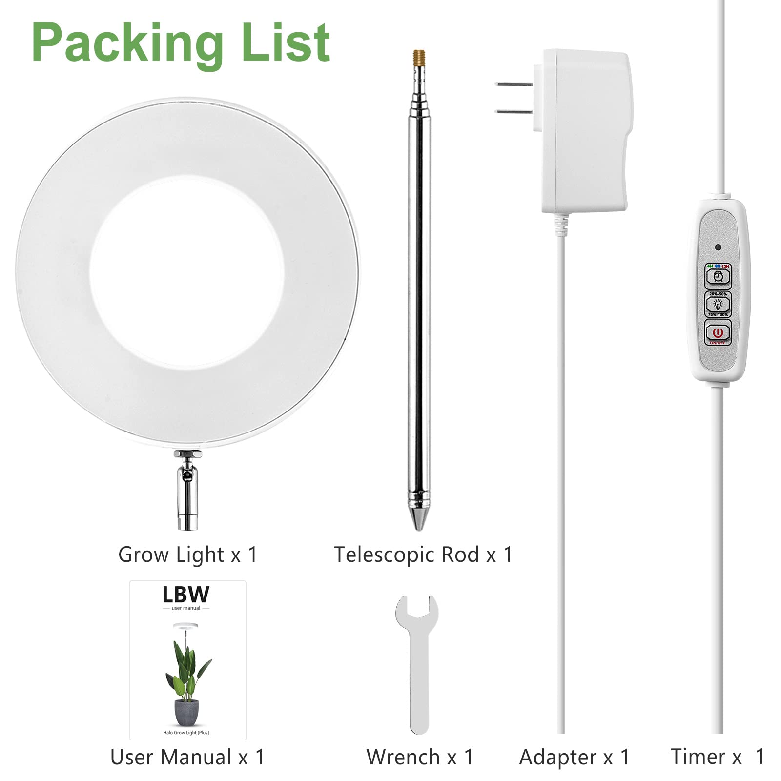 LBW Plant Grow Light installation indoors is quick and tool-free.