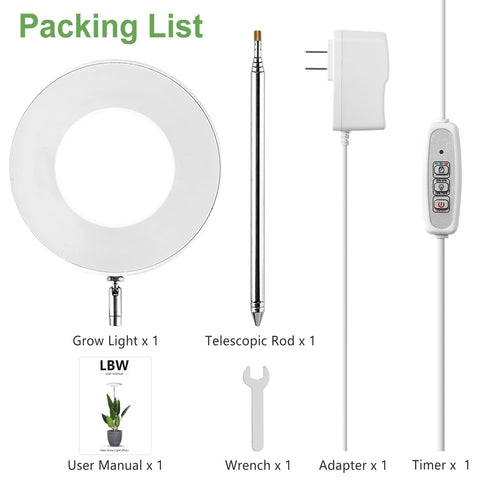 LBW Plant Grow Light installation indoors is quick and tool-free.