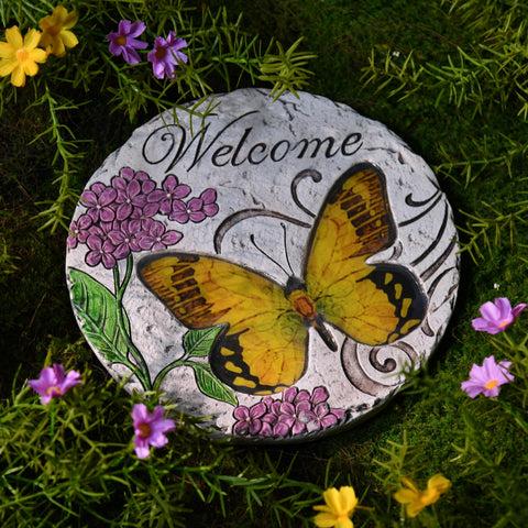 LCdecohome butterfly stepping stone garden accent for vibrant outdoor spaces.