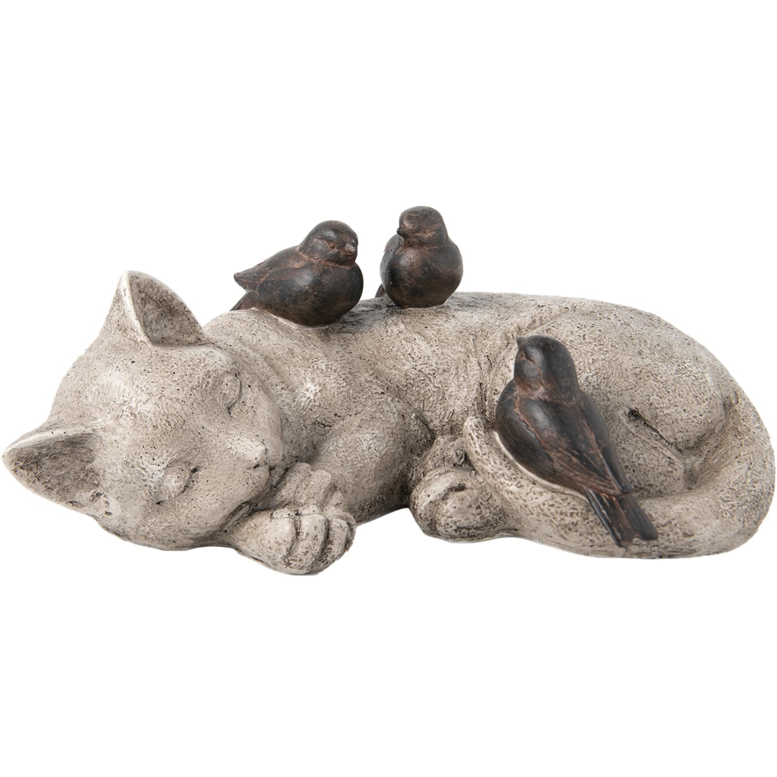 LCdecohome cat grave marker sculpture in resin for outdoor spaces