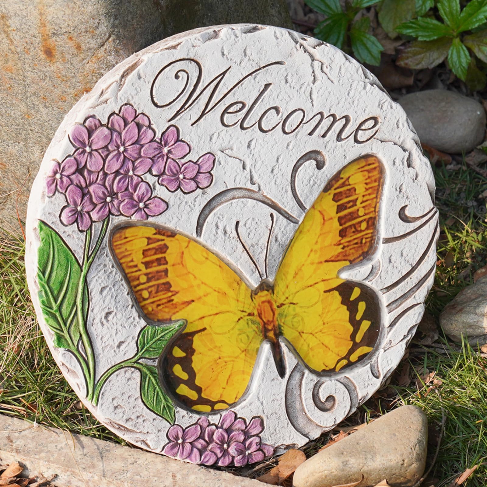 LCdecohome colorful stepping stone ideal for flower beds and paths.