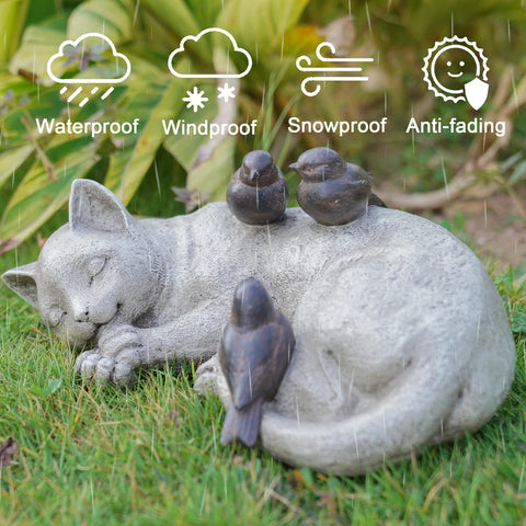 Detailed LCdecohome cat garden decor with natural finish