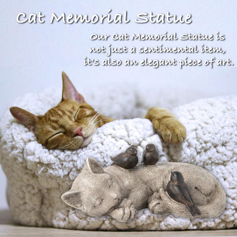 Hand-painted LCdecohome cat statue with realistic texture