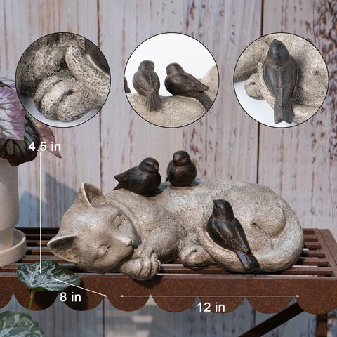 Outdoor LCdecohome cat statue for porch or patio accents