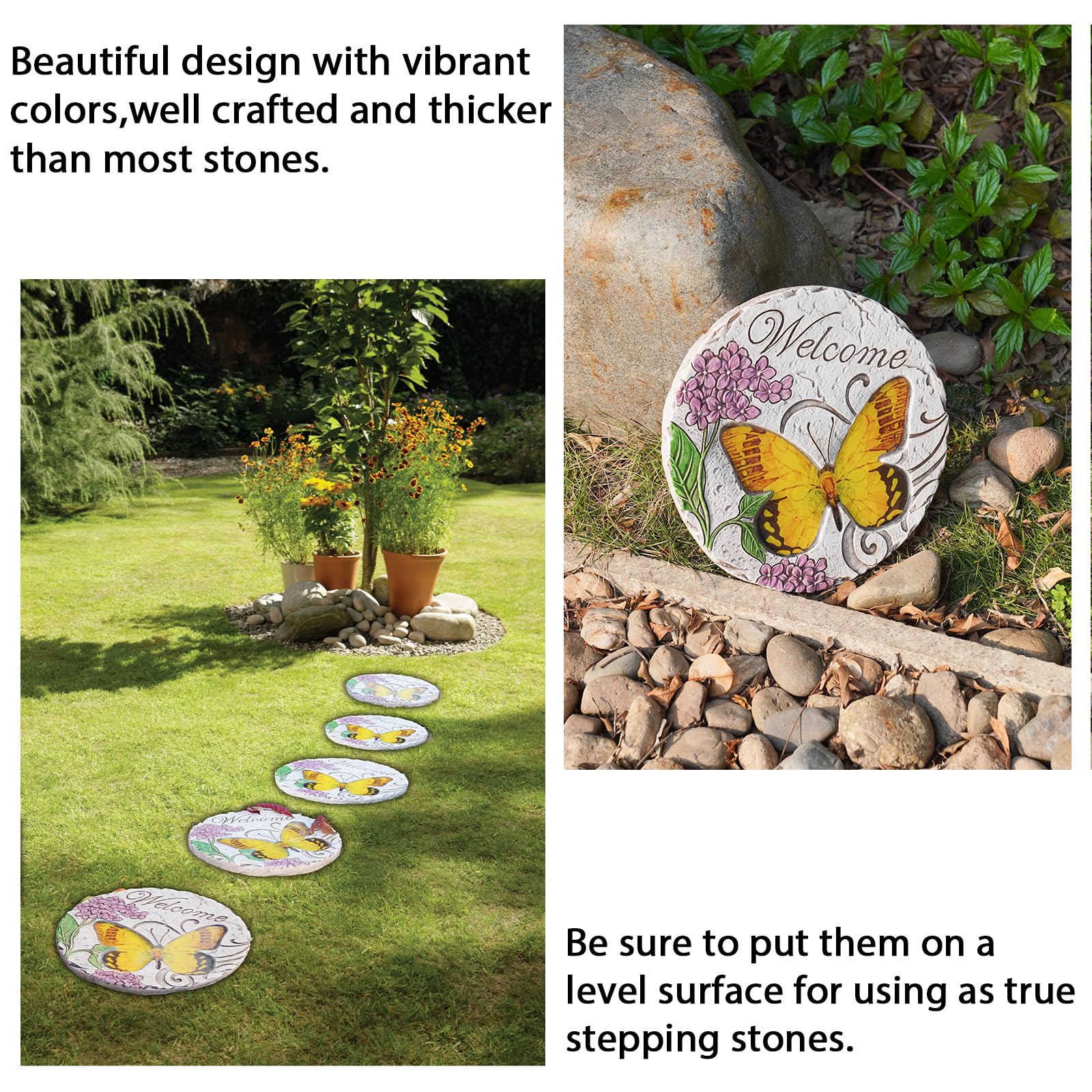 LCdecohome outdoor decor stone, cement durable for all-weather use.