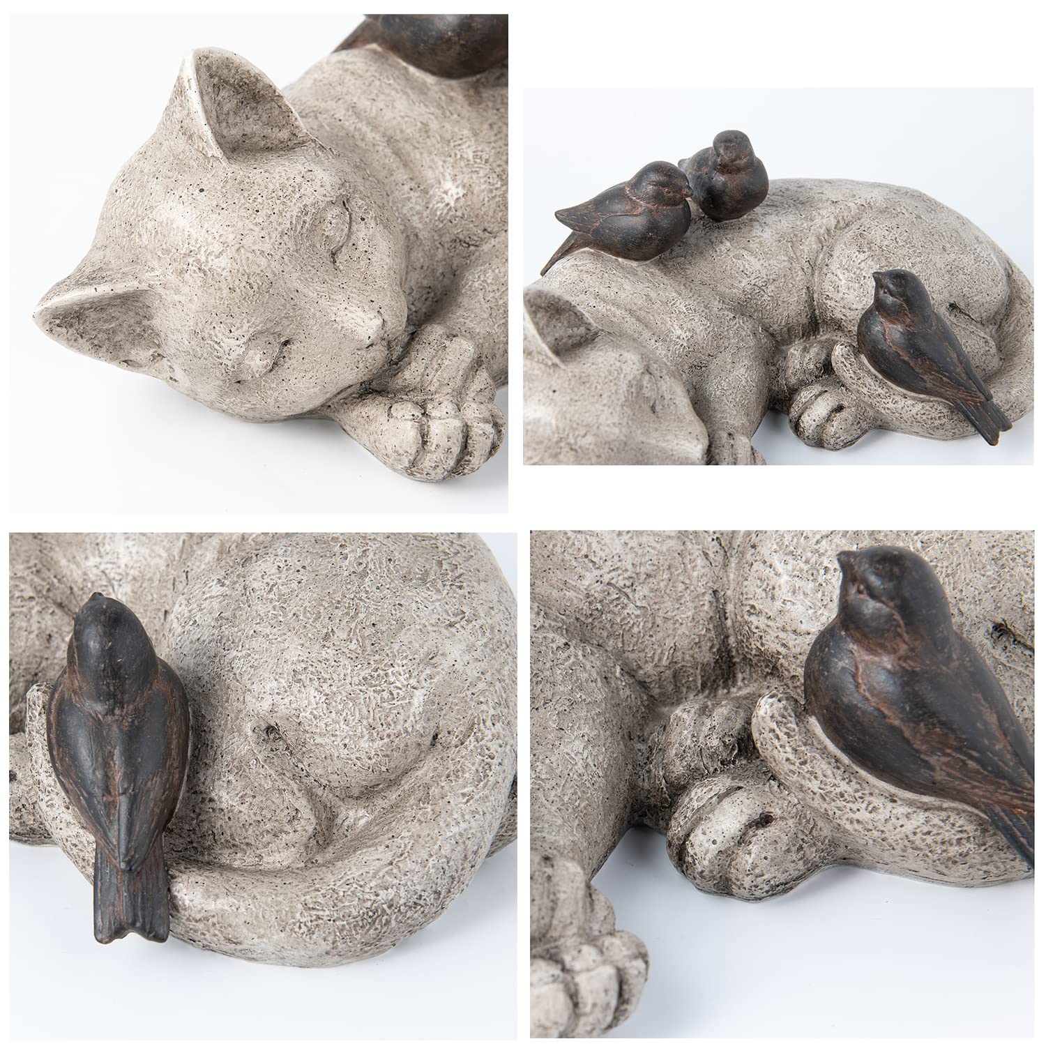 LCdecohome pet memorial statue in garden resin, durable and weatherproof