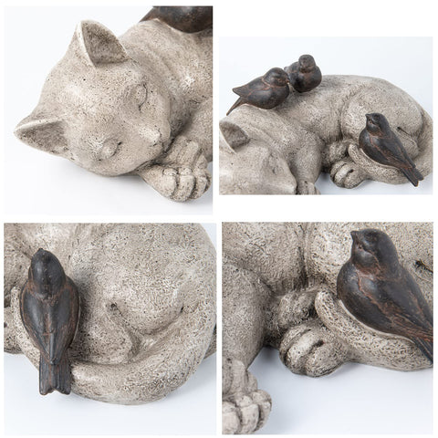 LCdecohome pet memorial statue in garden resin, durable and weatherproof
