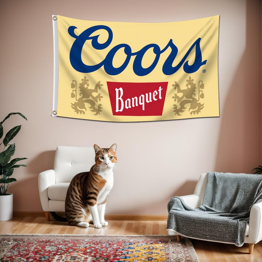 LCFHOME outdoor banner featuring brass grommets for durable hanging and year-round use.