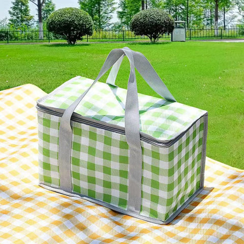 Lchkrep collapsible picnic bag folds flat for compact storage