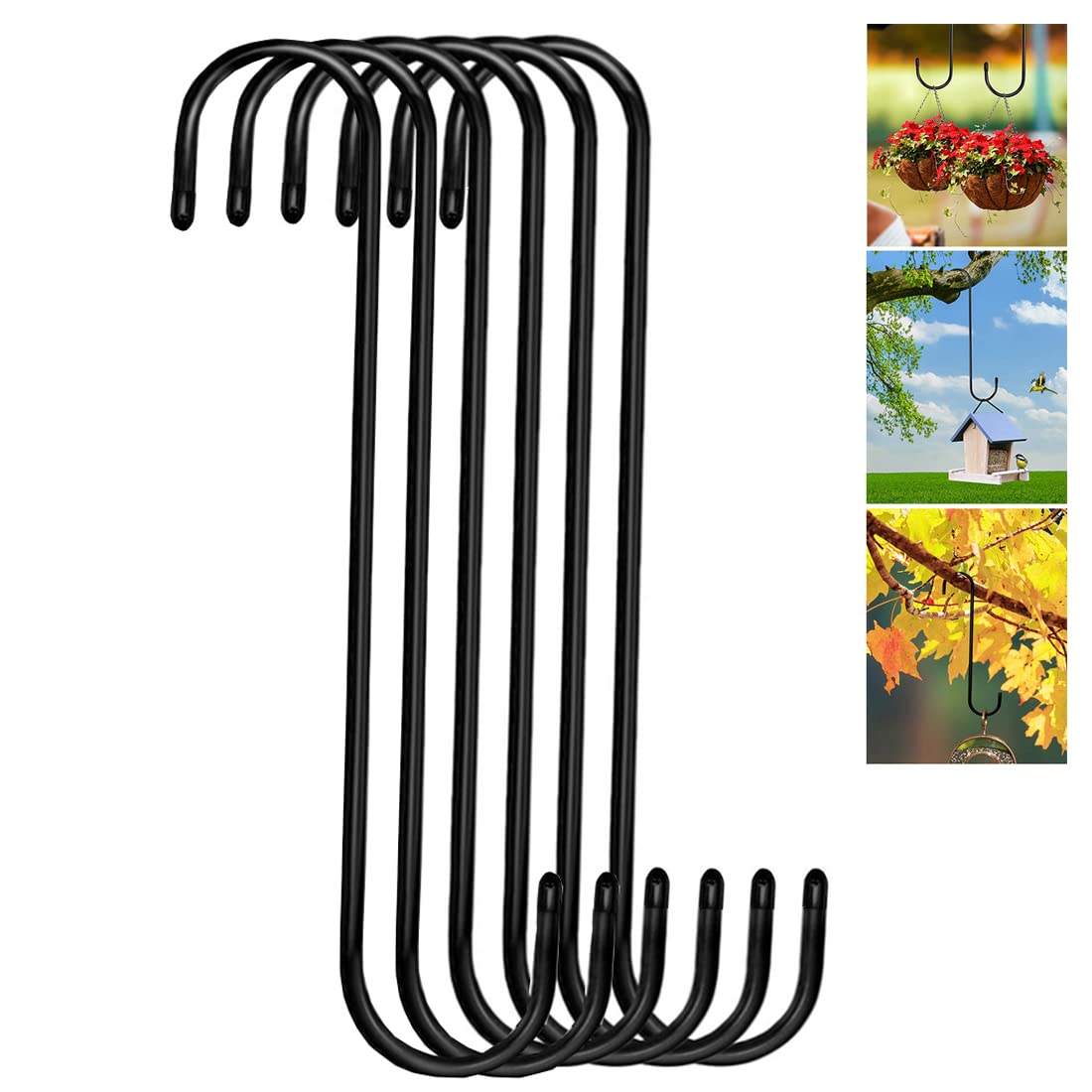 Lchkrep heavy-duty metal hooks support heavier items safely.