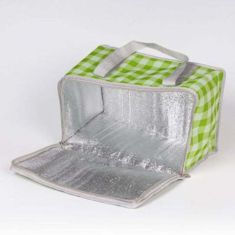 Lchkrep top zippered insulated picnic bag secures contents during outings