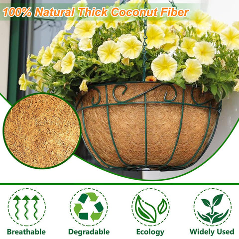 LCHUANG liner inside a basket with soil and perlite for healthy roots.