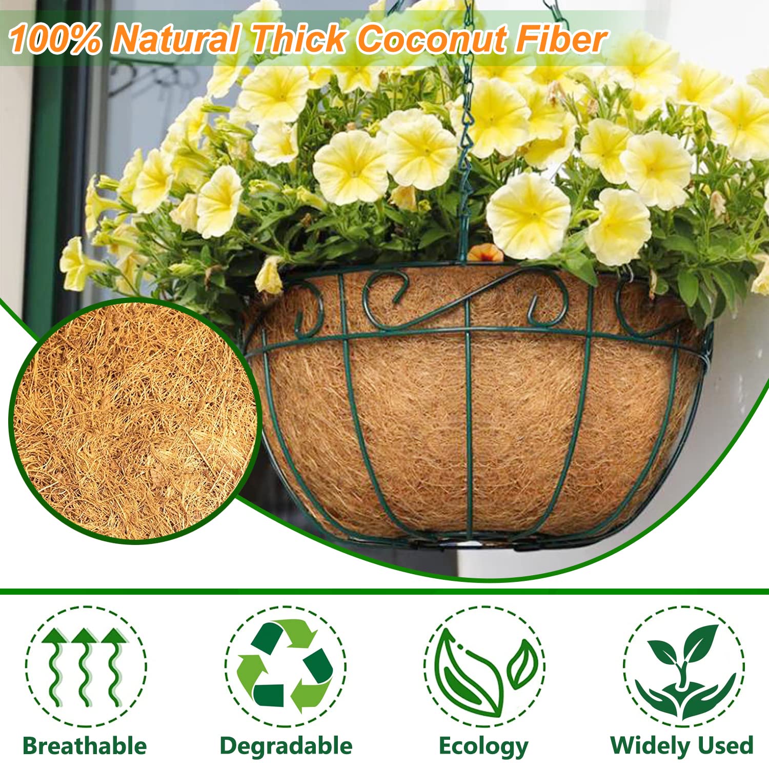 LCHUANG Coco Liners store nutrients and release them gradually.