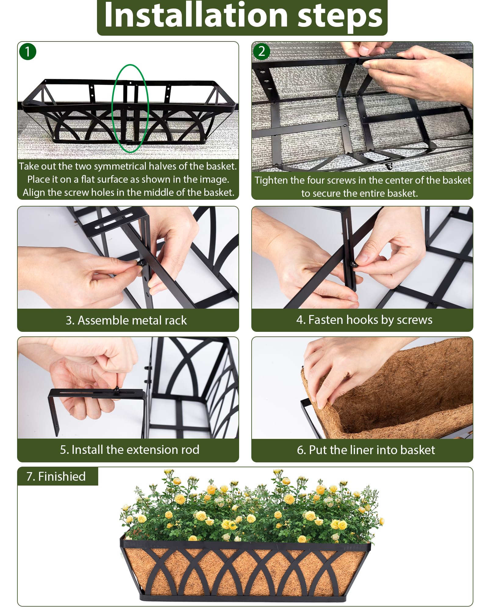 LCHUANG durable rustproof planter box for long-lasting outdoor use.