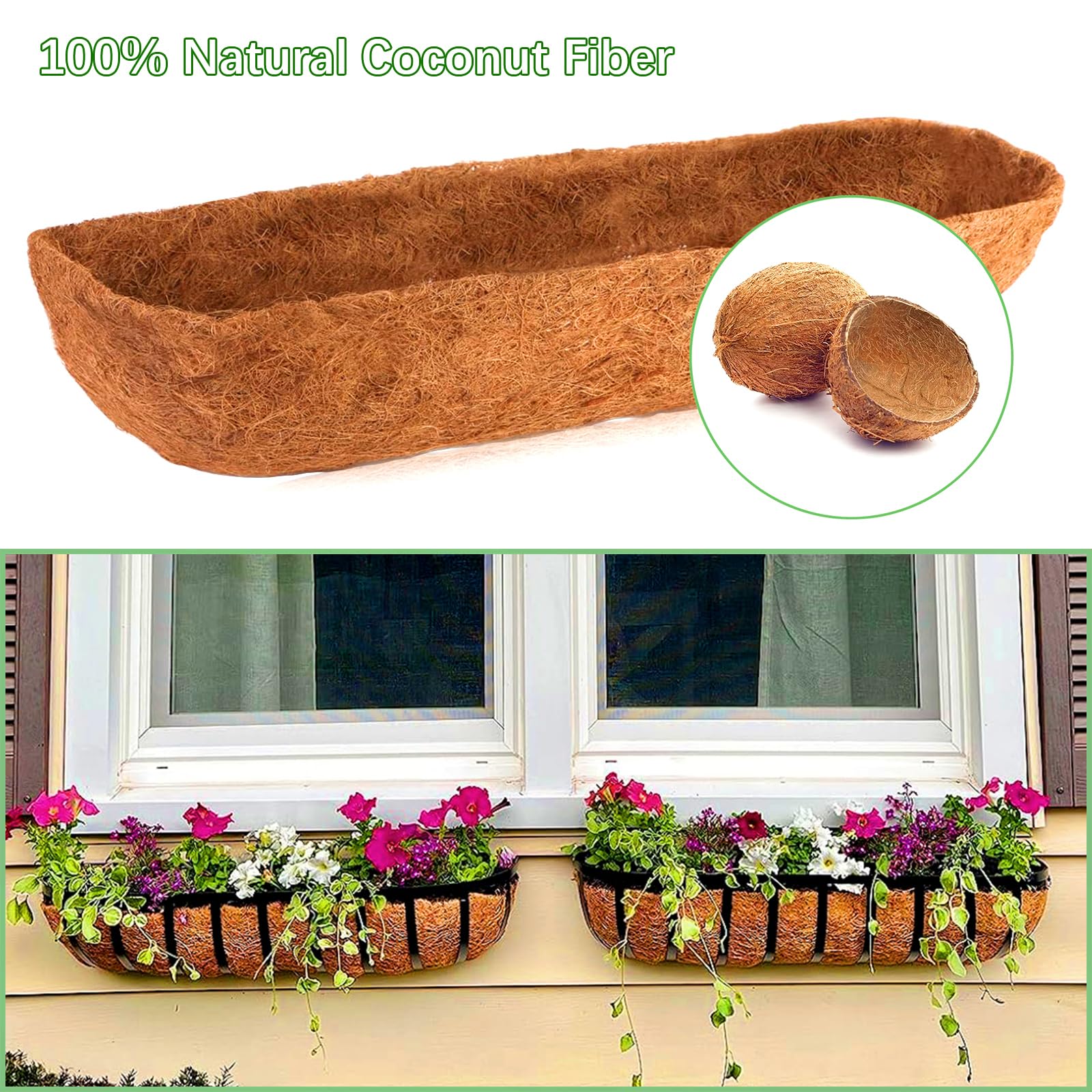 LCHUANG fence basket coco liner supports outdoor planting