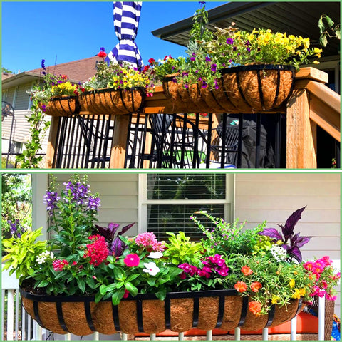 Outdoor-friendly liners stay sturdy year-round for planters and fence baskets.