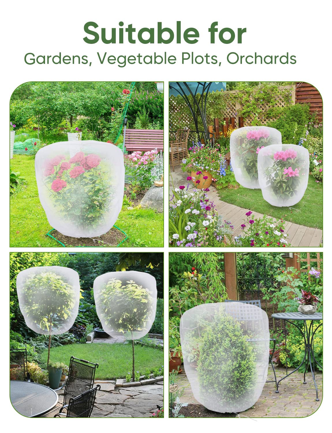 LCHUANG PE material netting is lightweight yet durable for plants