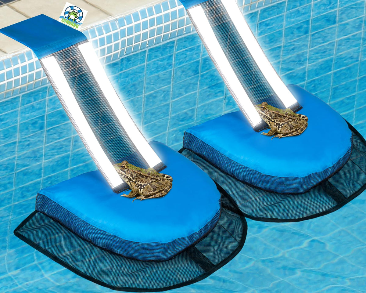 LCHUANG Pro pool animal escape ramp with reflective strips aids wildlife exit safely.