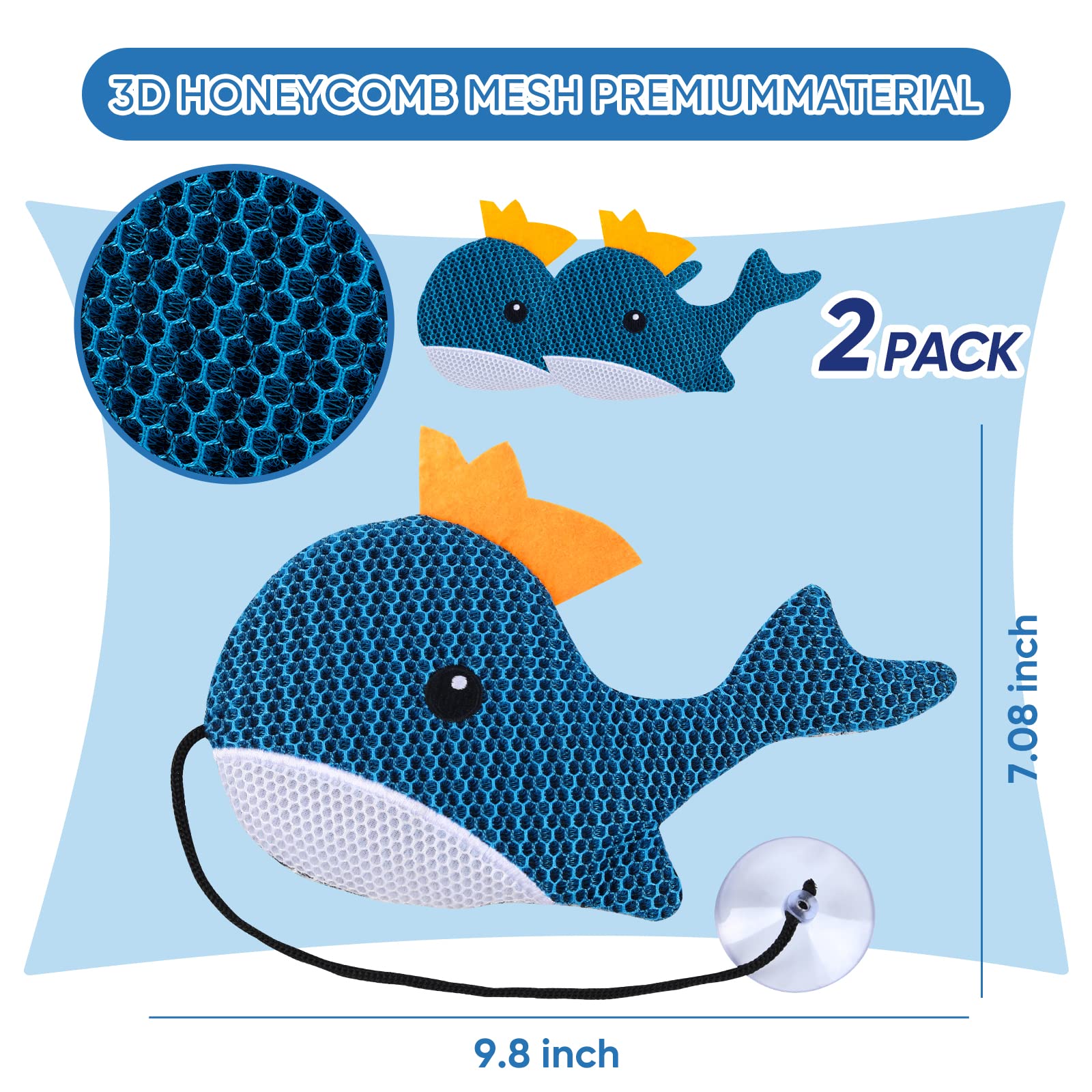 LCHUANG reusable hot tub cleaner features a durable 3D mesh design.