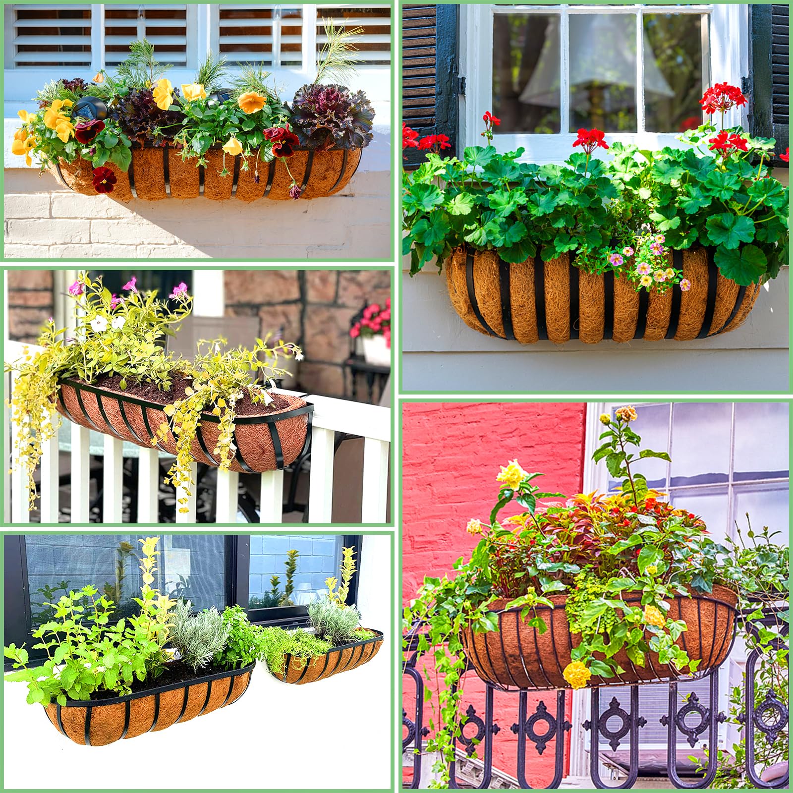 Soaked before use: easy installation for trough and window box.