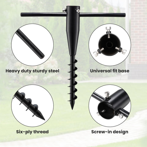 Lcokeiy lightweight portable anchor fits easily in a beach bag for trips.