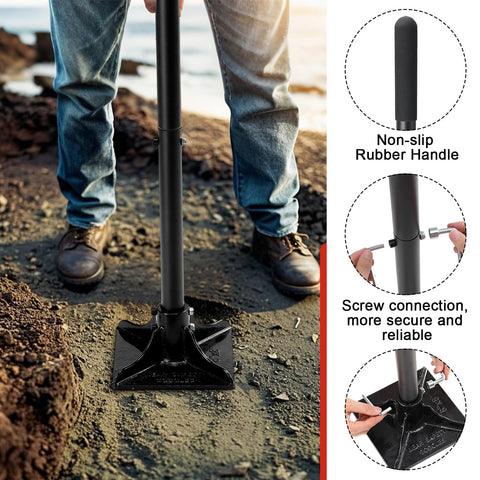 Lcokeiy tamper rubber grip for anti slip comfort