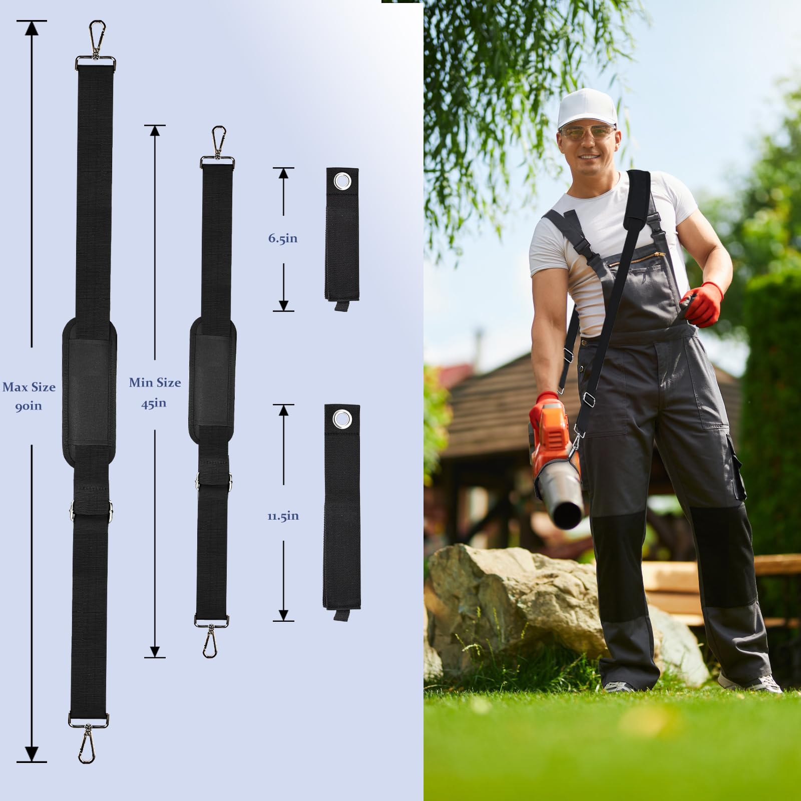 Lconvicely anti-slip padding provides secure comfort during demanding gardening sessions