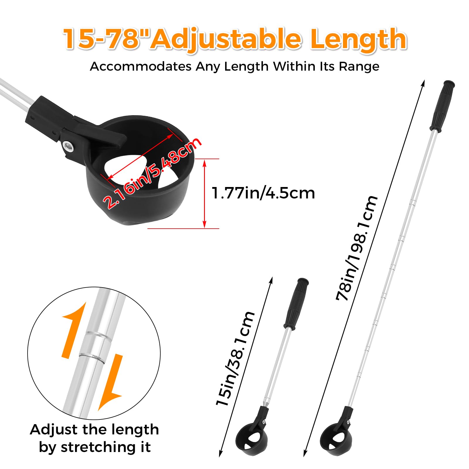 Lconvicely ergonomic anti-slip handle provides secure grip in damp coops
